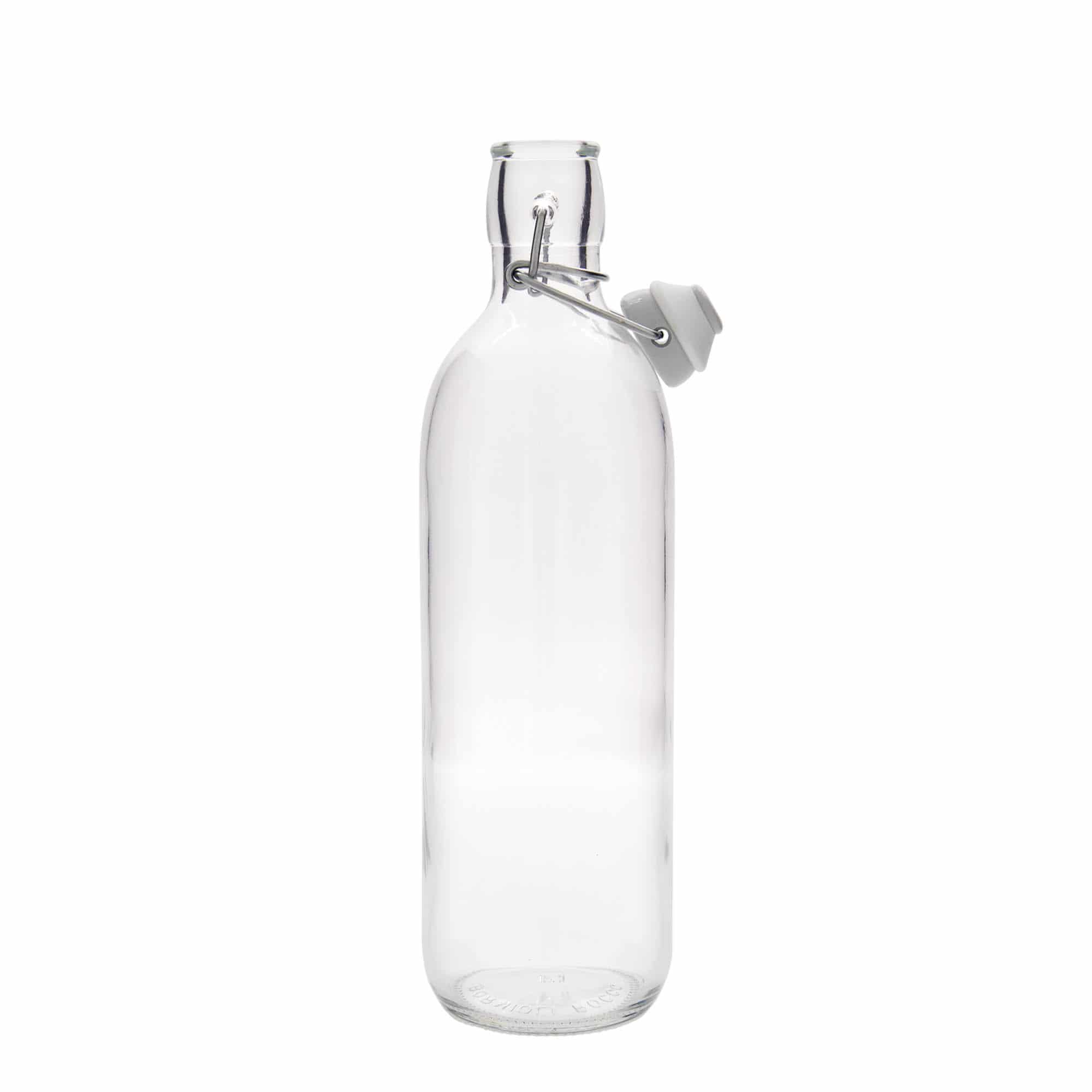 1.000 ml staklena boca 'Emilia', otvor: zatvarač s kopčom