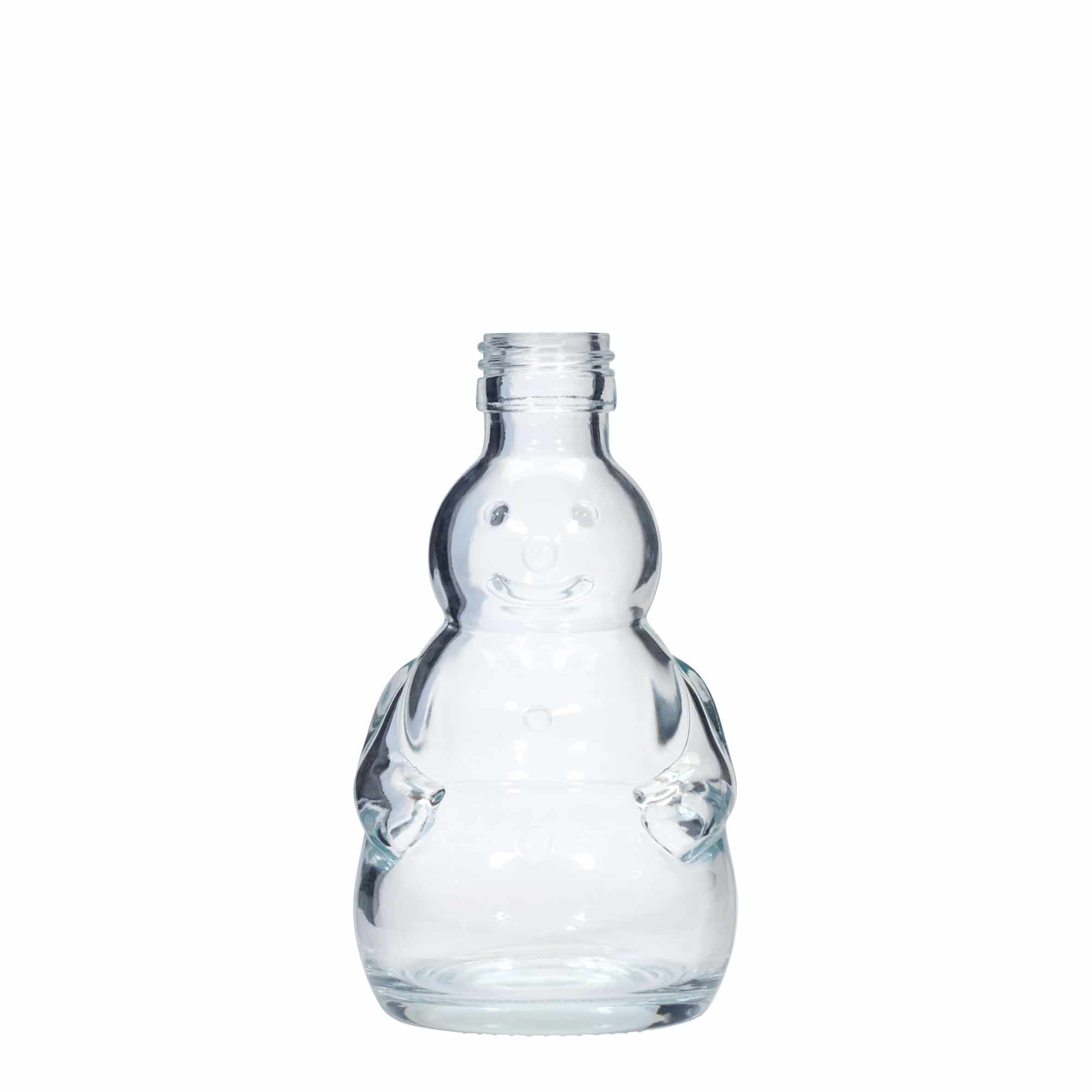 200 ml staklena boca 'Snjegović', grlo: PP 28