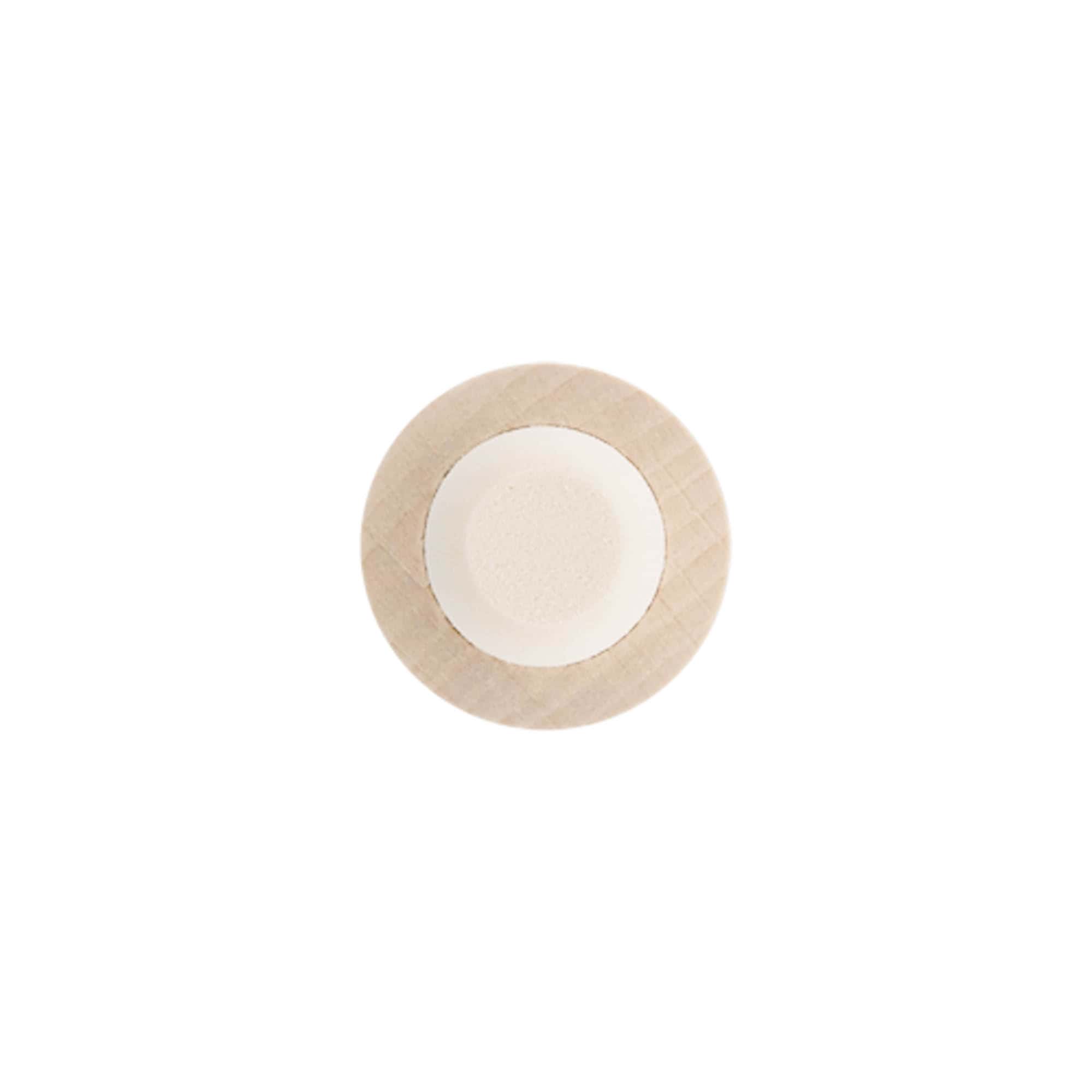 Čep s drškom 18 mm, drvo/plastika, za grlo: pluta