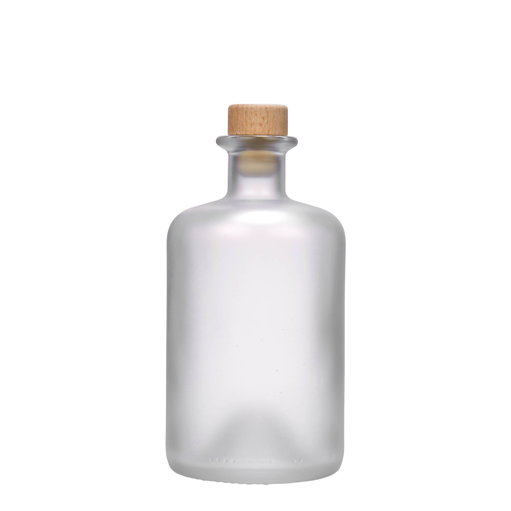 500 ml staklena boca ljekarnika, zamrznuta, grlo: plutа