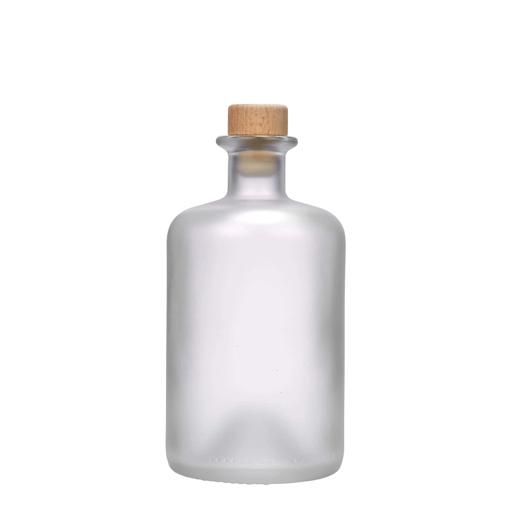 500 ml staklena boca ljekarnika, zamrznuta, grlo: plutа