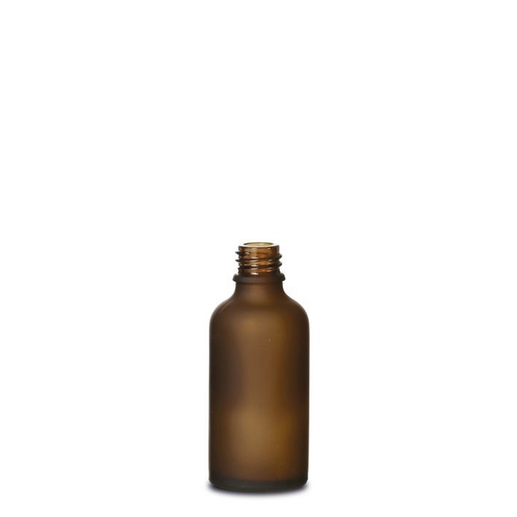 50 ml medicinska bočica, staklo, smeđa matirana, grlo: DIN 18 50 ml medicinska bočica, staklo, smeđa matirana, grlo: DIN 18