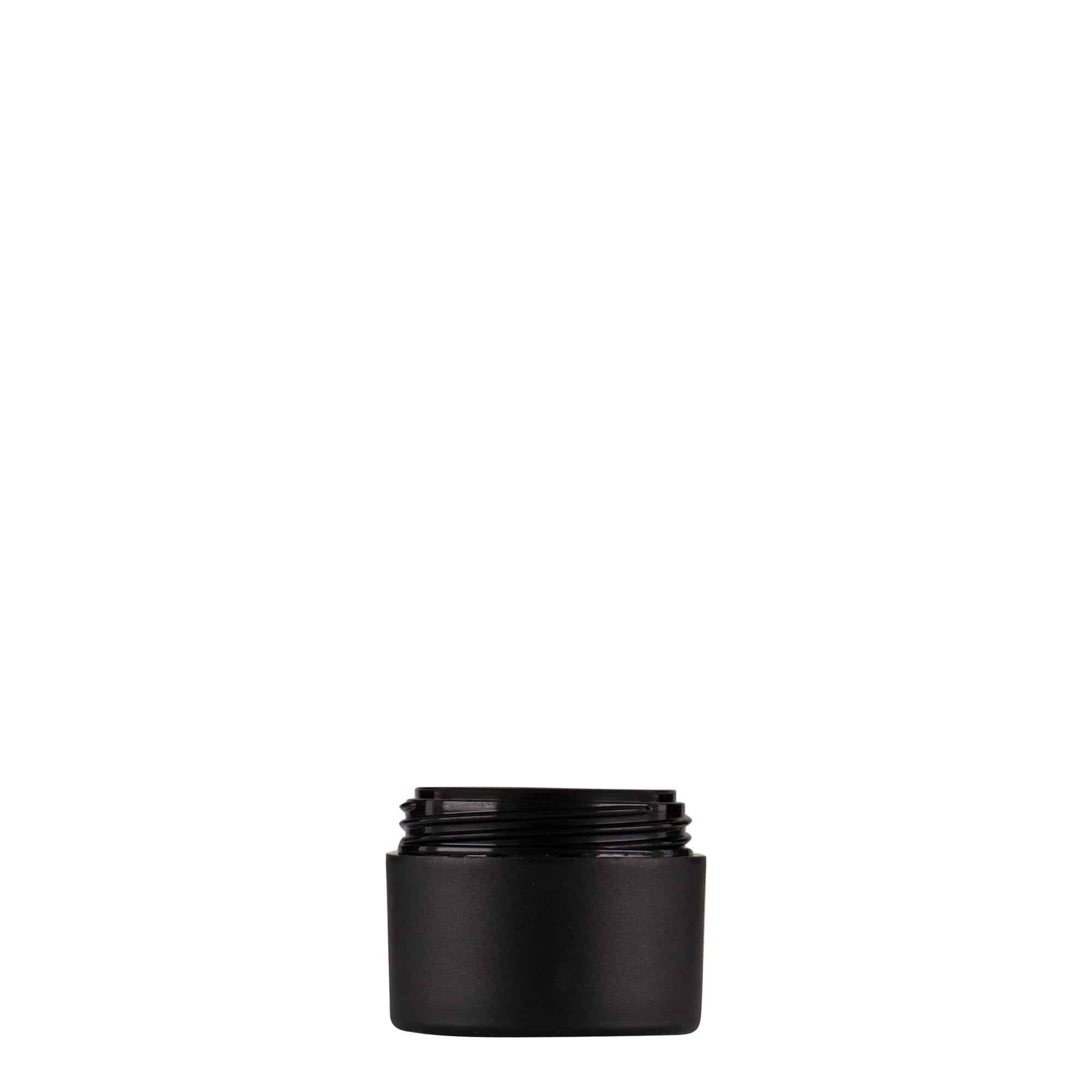 5 ml plastična posuda 'Antonella', PP, crna, otvor: navojni poklopac