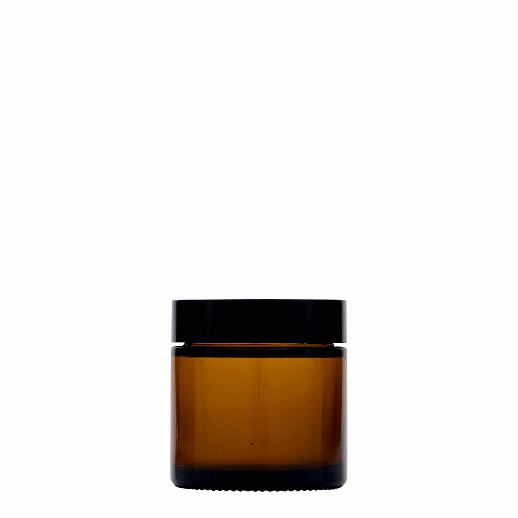 60 ml staklenka 'Brown Line', staklo, smeđa, otvor: navojni poklopac