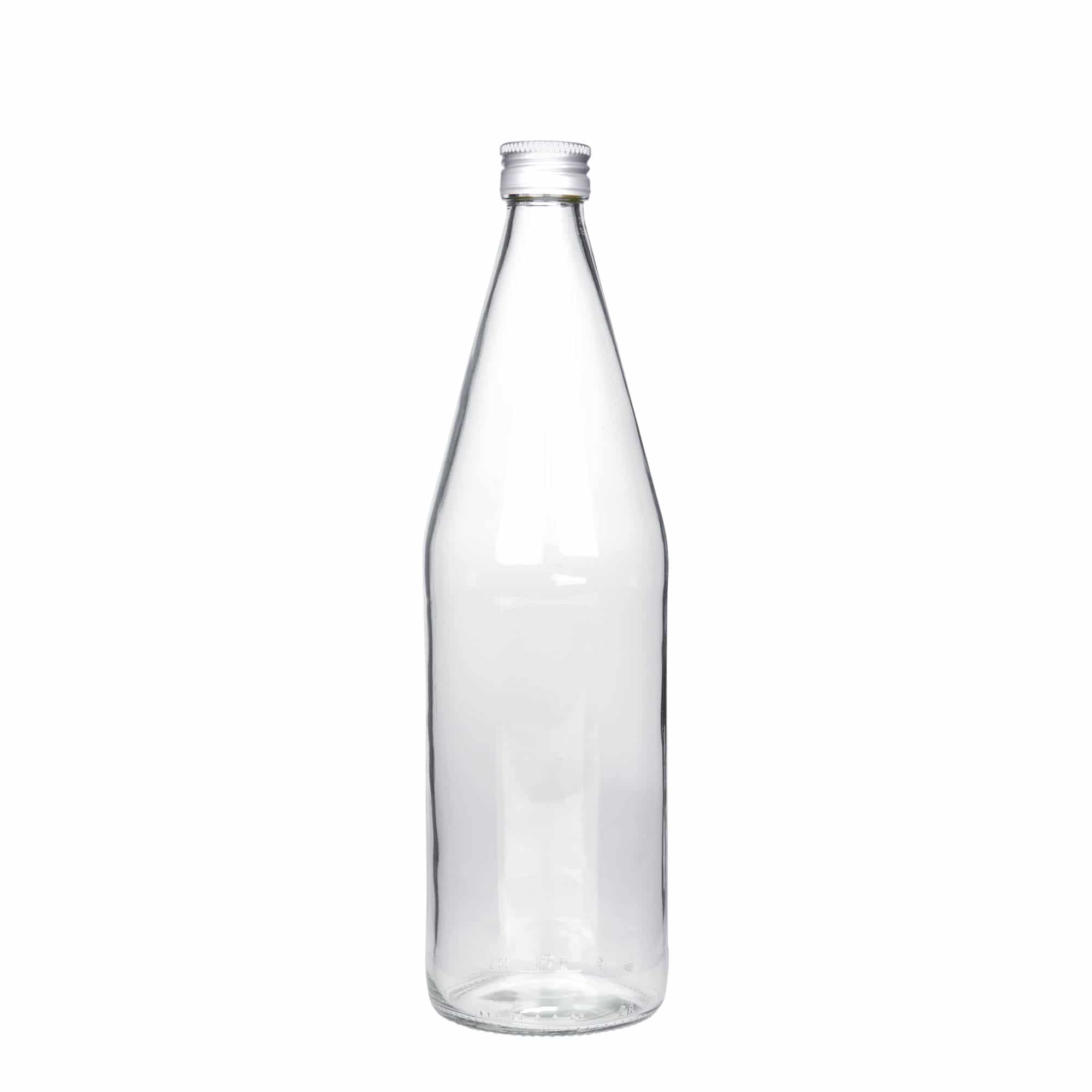 750 ml univerzalna boca u obliku mrkve, staklo, grlo: PP 28