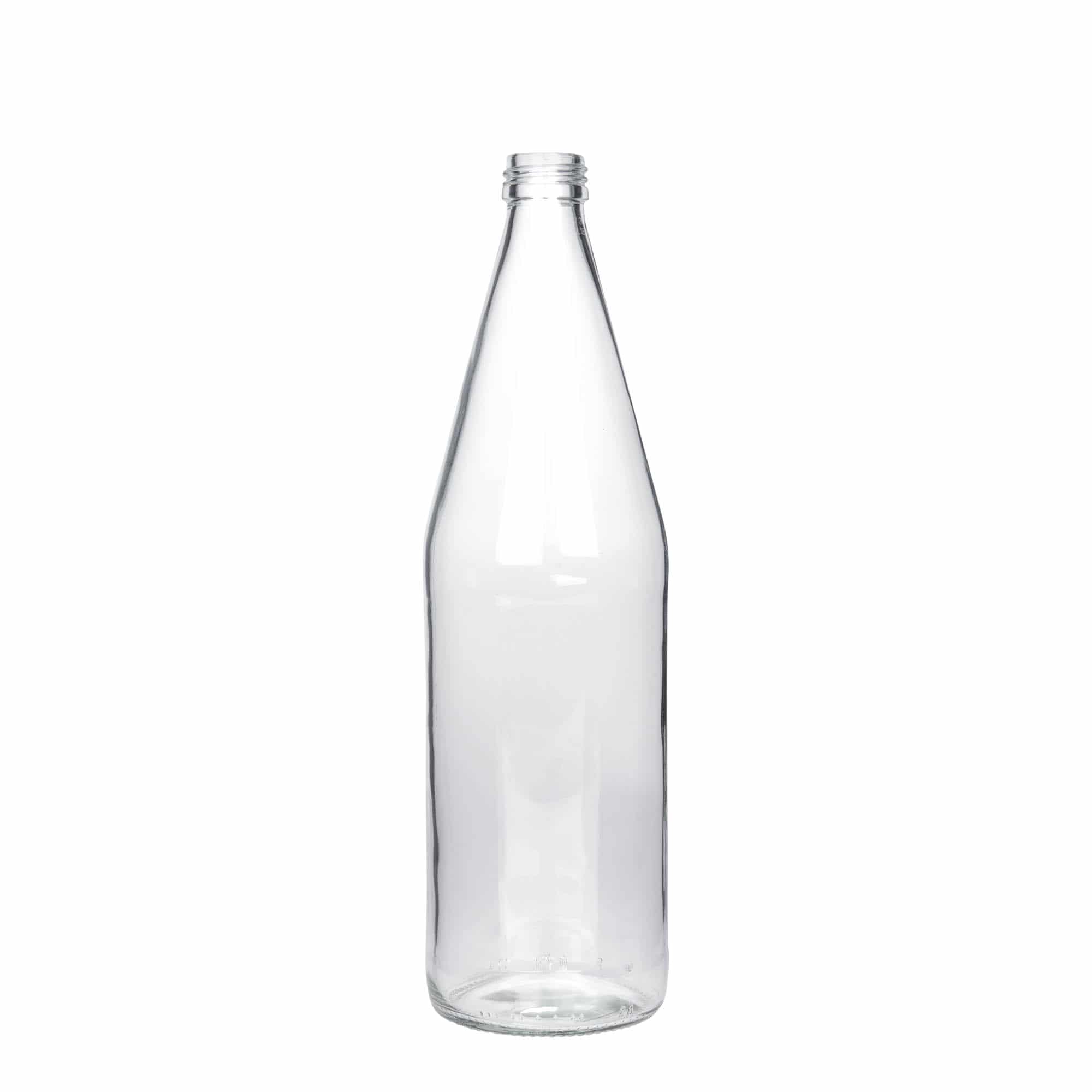 750 ml univerzalna boca u obliku mrkve, staklo, grlo: PP 28