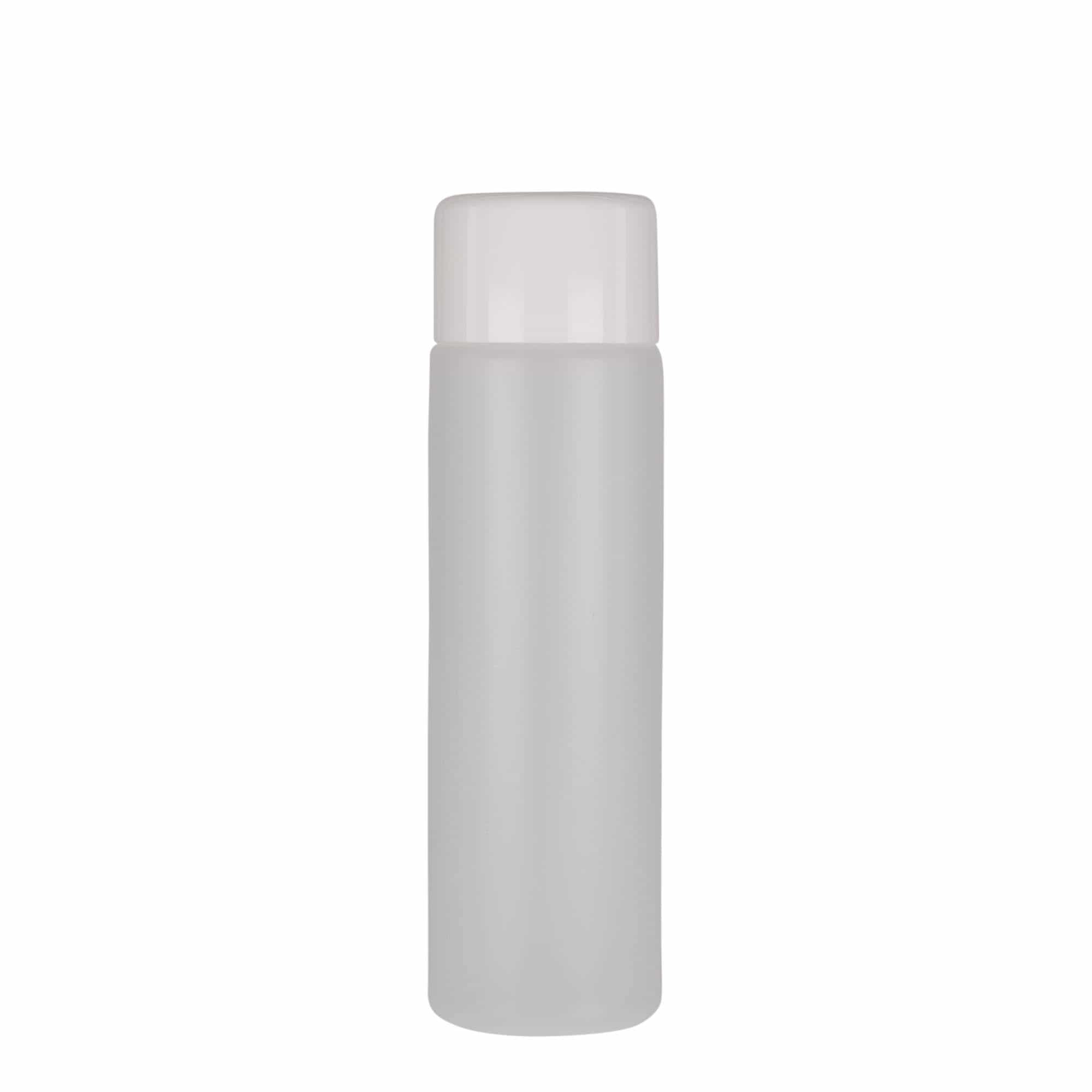 250 ml okrugla boca, PE-plastika, prirodna, grlo: navojni zatvarač