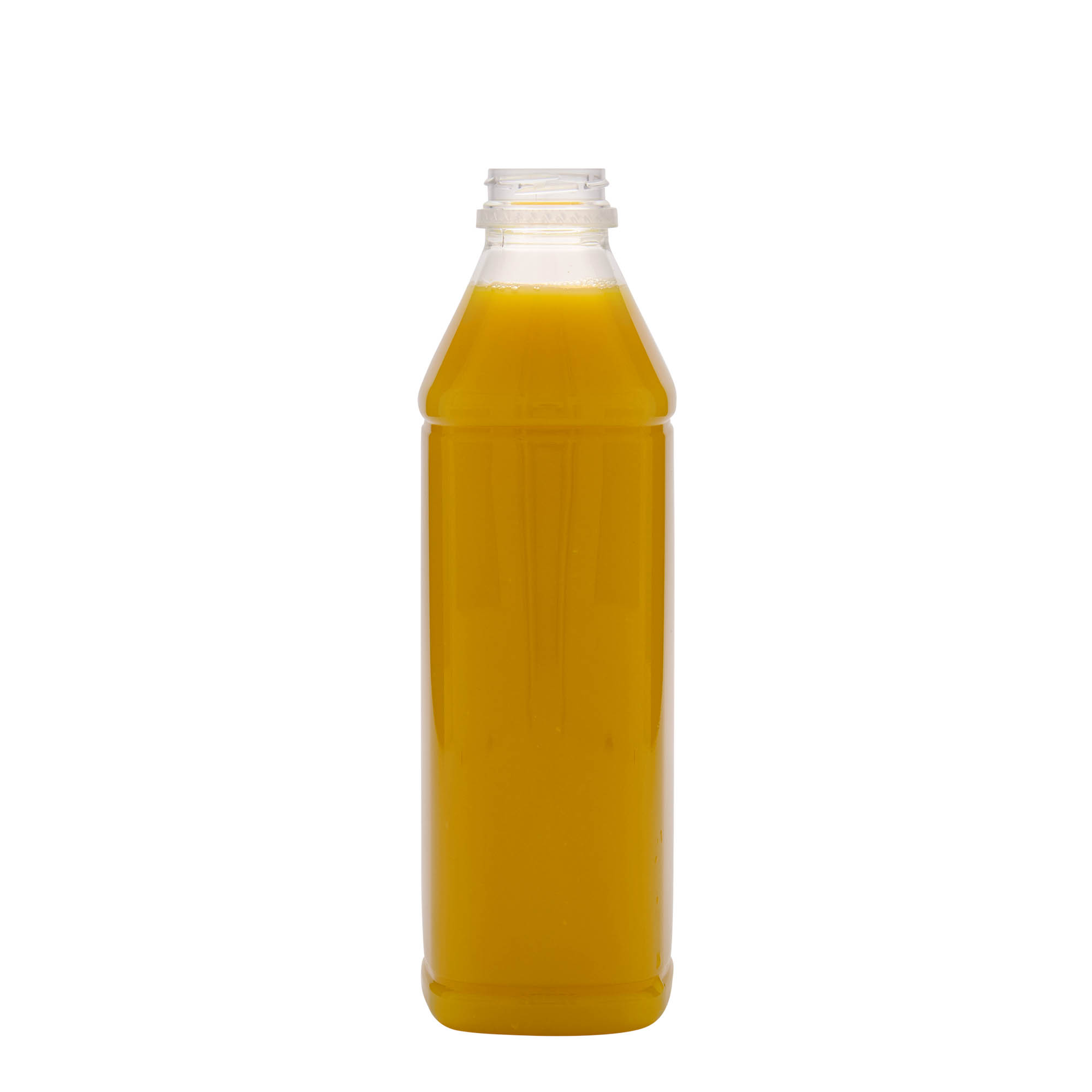 1.000 ml PET-boca 'Milk and Juice Carré', kvadratna, plastična, grlo: 38 mm