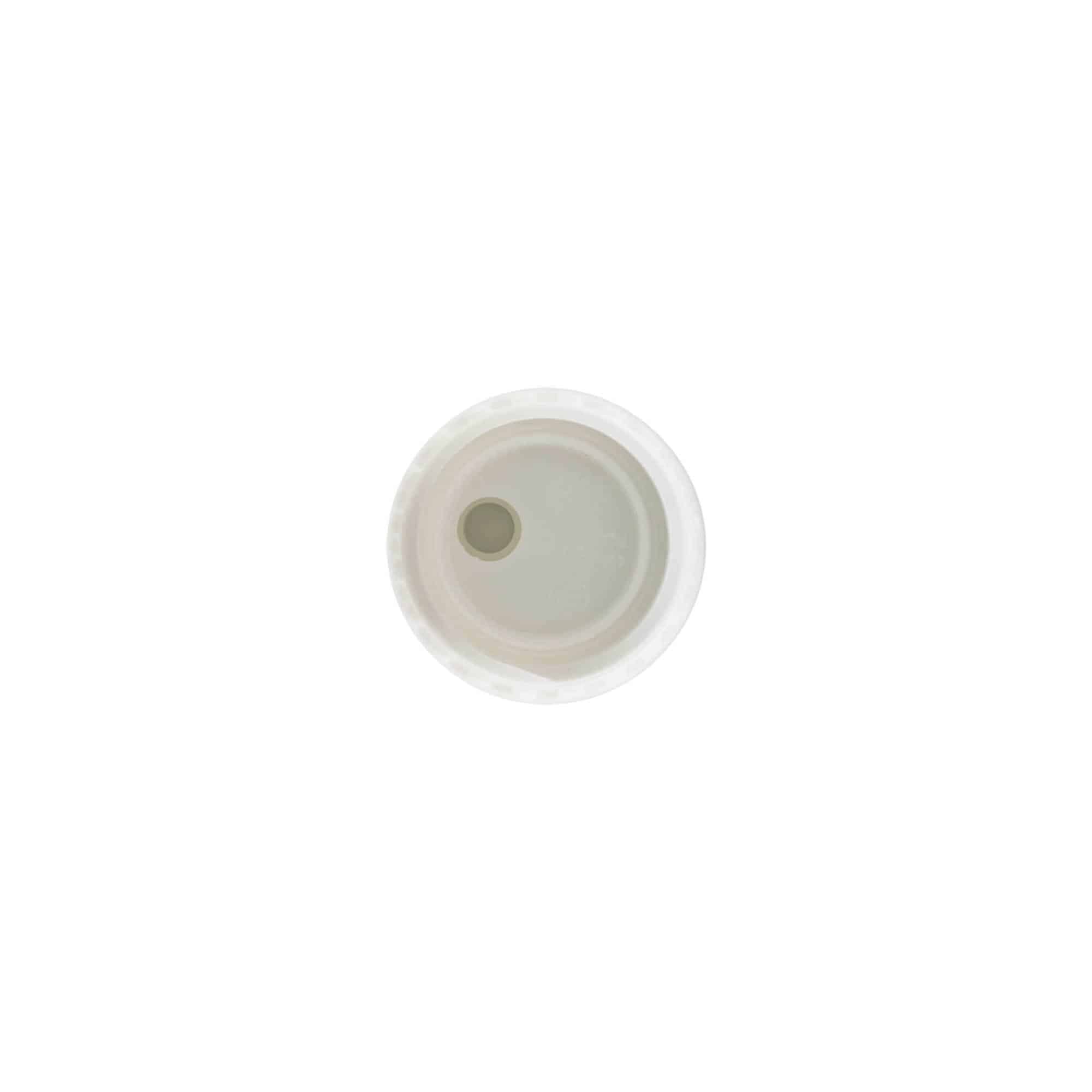 Navojni čep Disc Top, PP plastika, bijeli, za otvor: 24/410