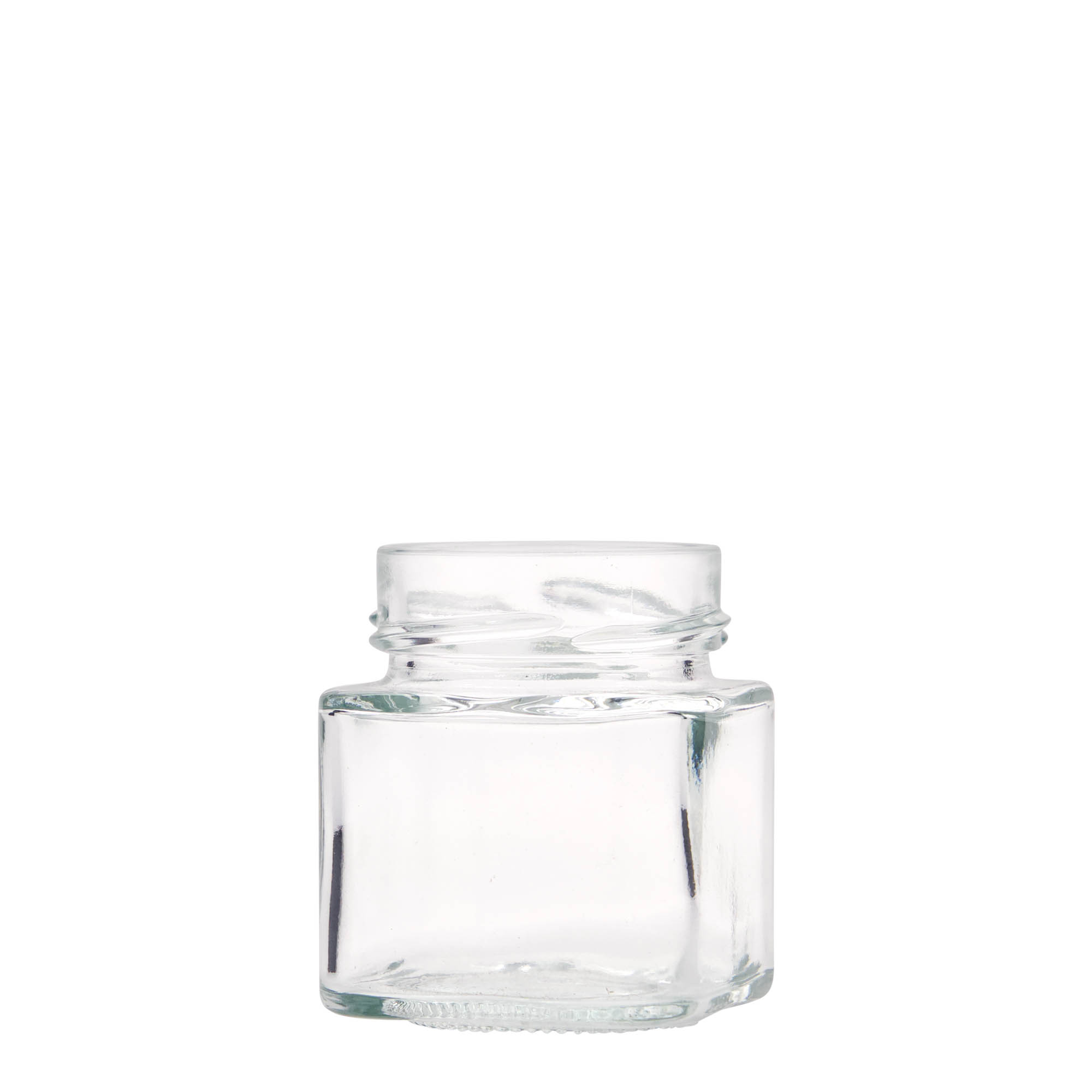 156 ml četvrtasta staklenka 'Funny', grlo: Deep-Twist-Off (DTO 58)