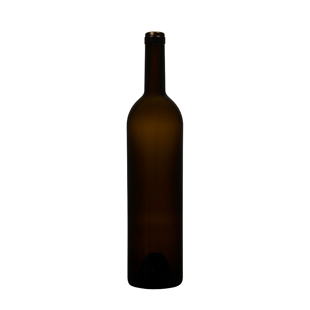 750 ml vinska boca 'Liberty', antikno zelena, grlo: pluta