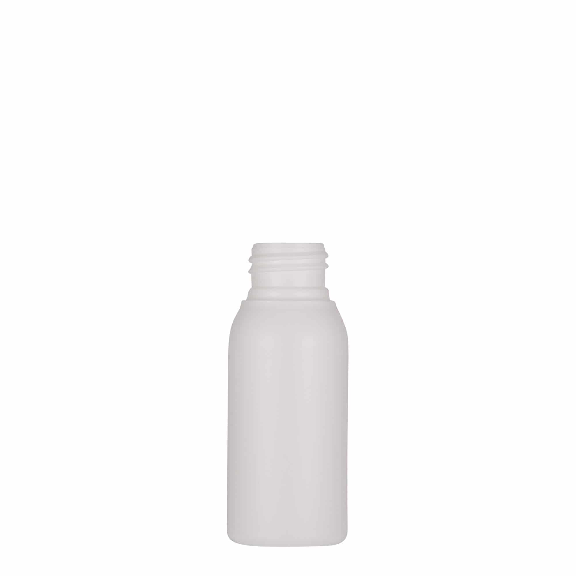 50 ml plastična boca 'Tuffy', HDPE, bijela, grlo: 24/410