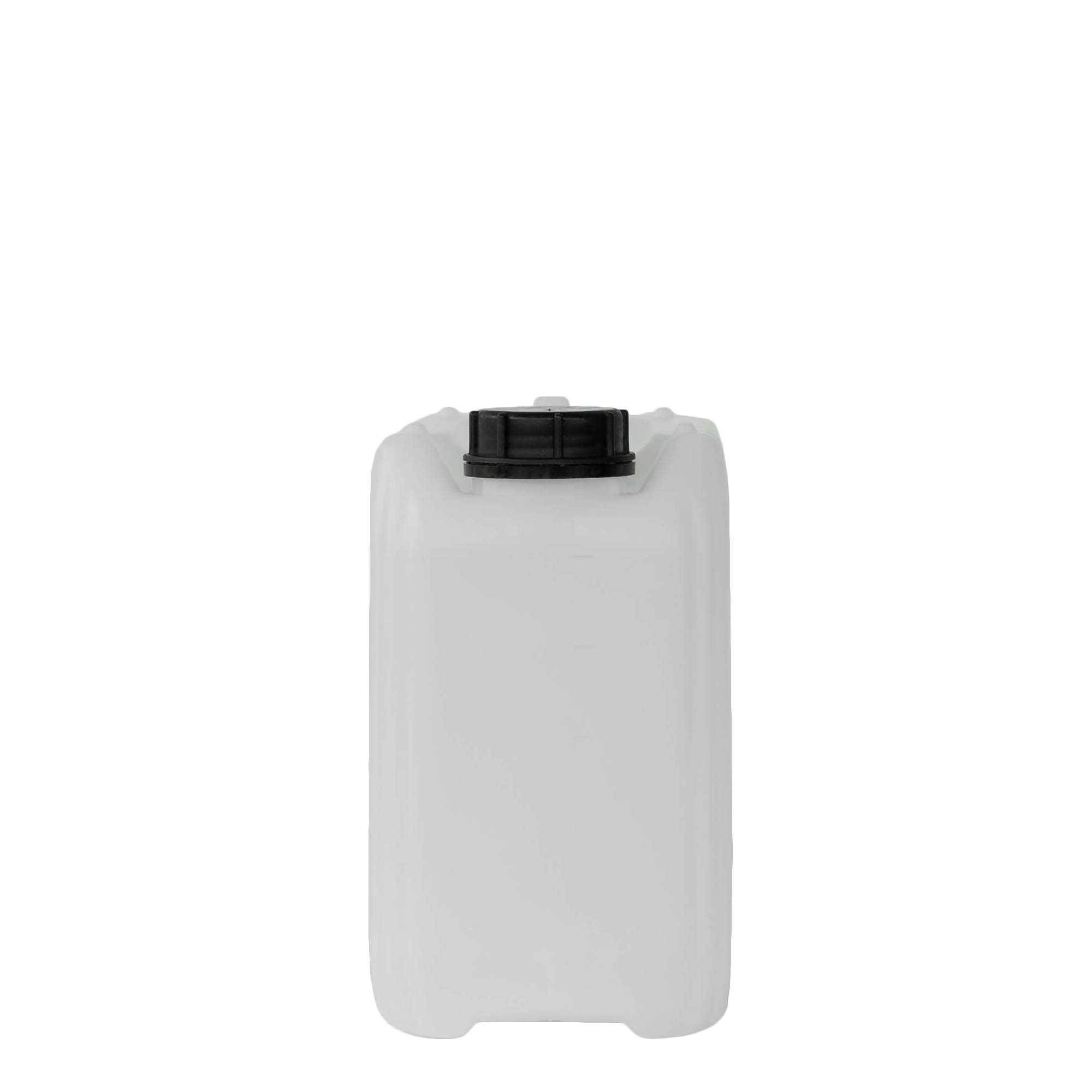 5 l kanistar, pravokutni, HDPE plastika, prirodni, otvor: ND 55