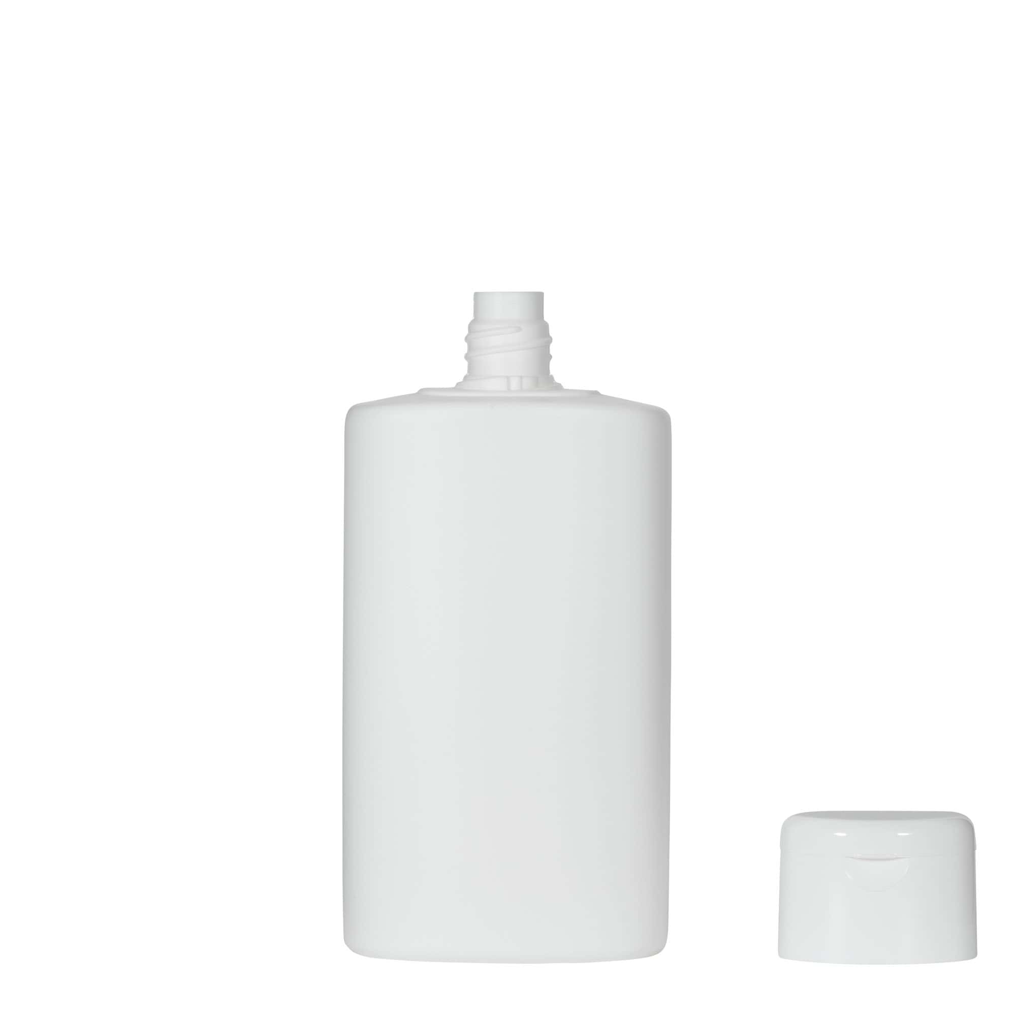 Plastična boca 250 ml 'Indy', ovalna, HDPE, bijela, otvor: navojni čep