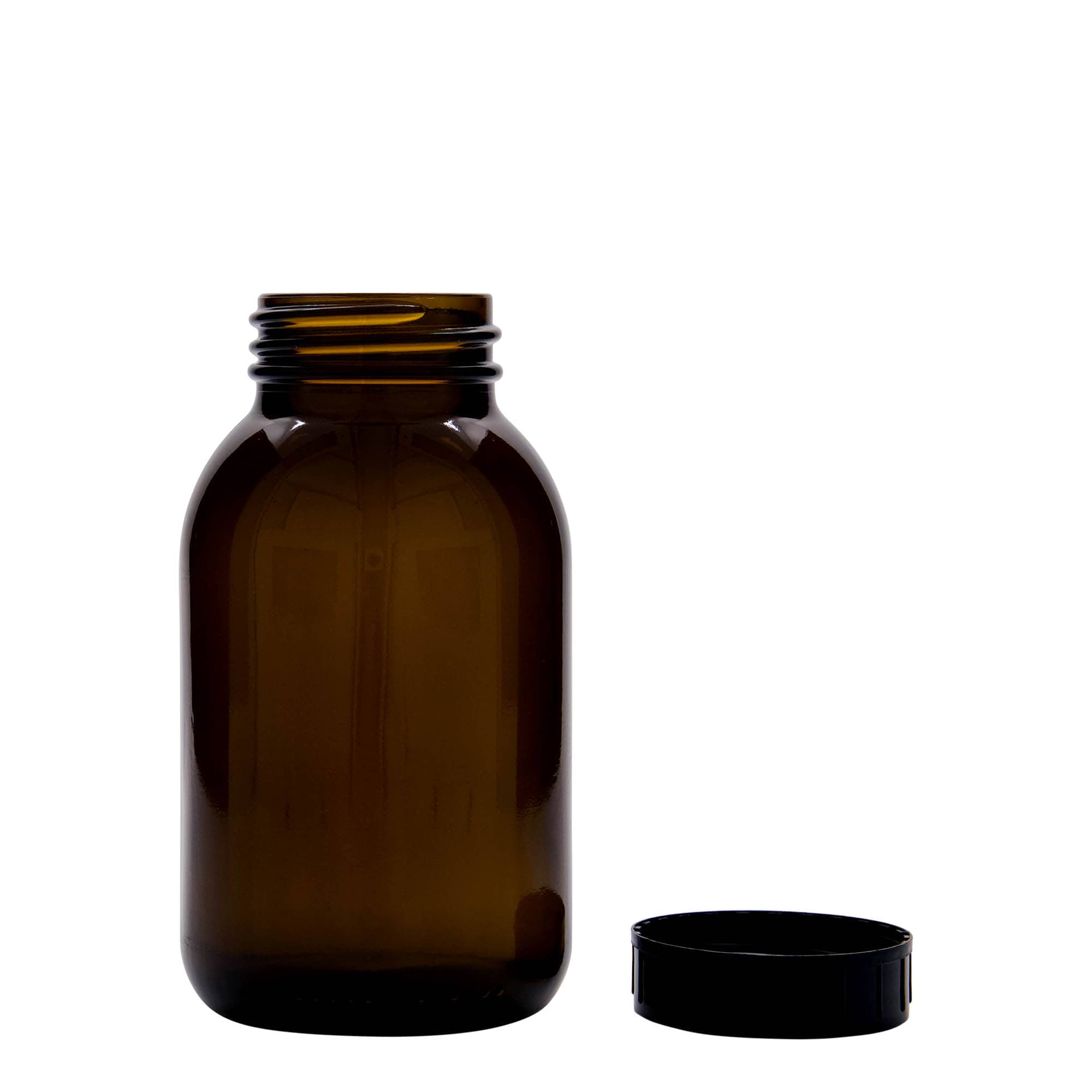 500 ml staklena boca širokog grla, smeđa, otvor: DIN 55 500 ml staklena boca širokog grla, smeđa, otvor: DIN 55